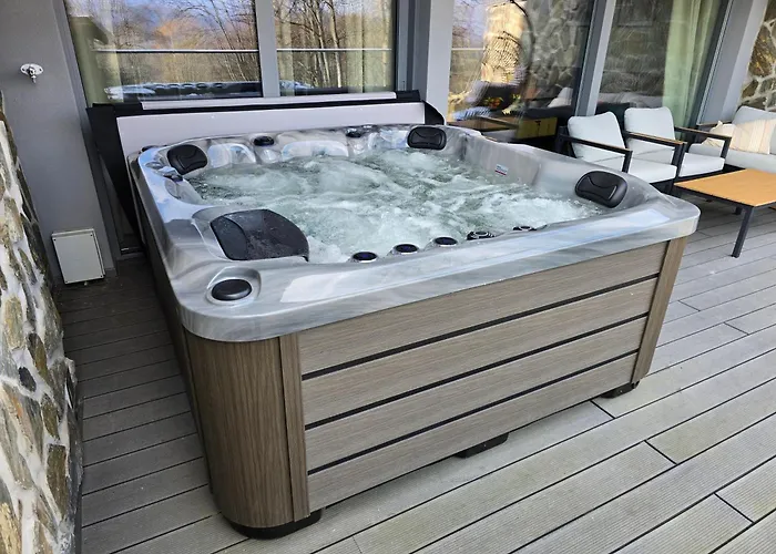 Luksusowy Cudny Widok Z Prywatnym Jacuzzi I Sauna - Kras 아파트 스클라르스카포렘바